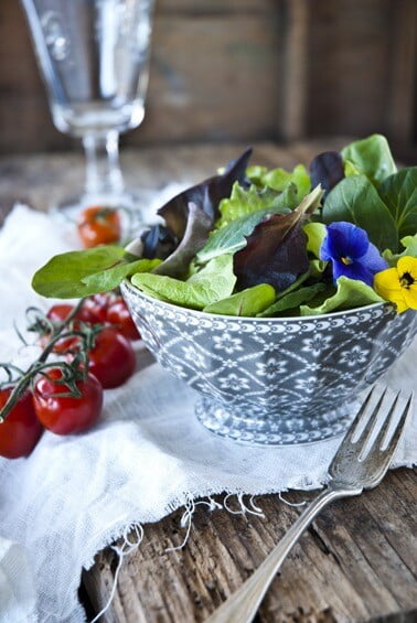 Bunter Salat - gesunder Gartensalat / Colourful fresh salad