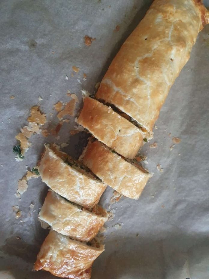 Gemüsestrudel mit Blätterteig | Rezept