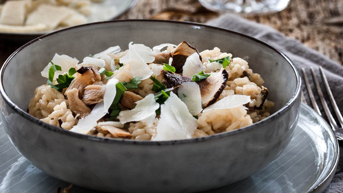 Risotto mit getrockneten Steinpilzen | Rezept