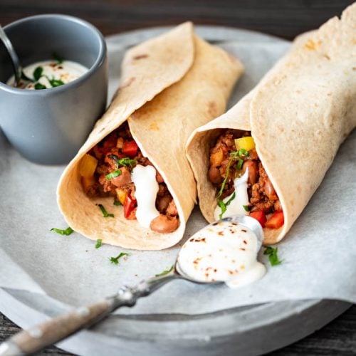 Burrito mit Hackfleisch selber machen | Rezept Burrito mit Hackfleisch selber machen | Rezept