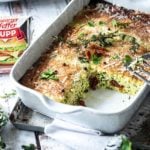 Zucchini Auflauf in Ofenform