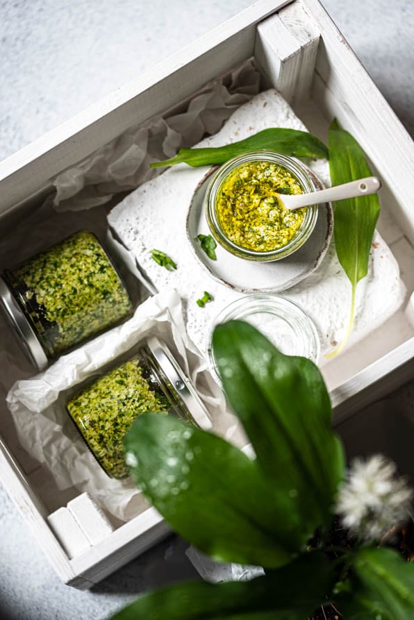 Box mit 3 Gläschen Pesto