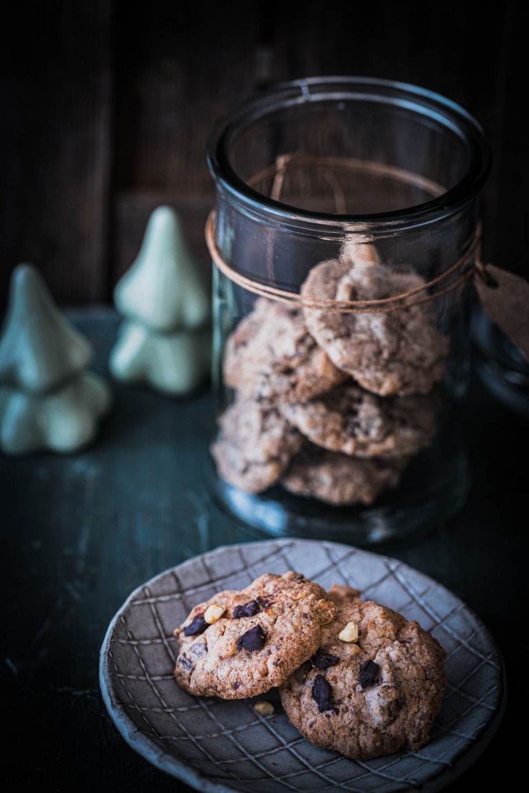 Chocolate Chip Cookies mit Nüssen | Rezept