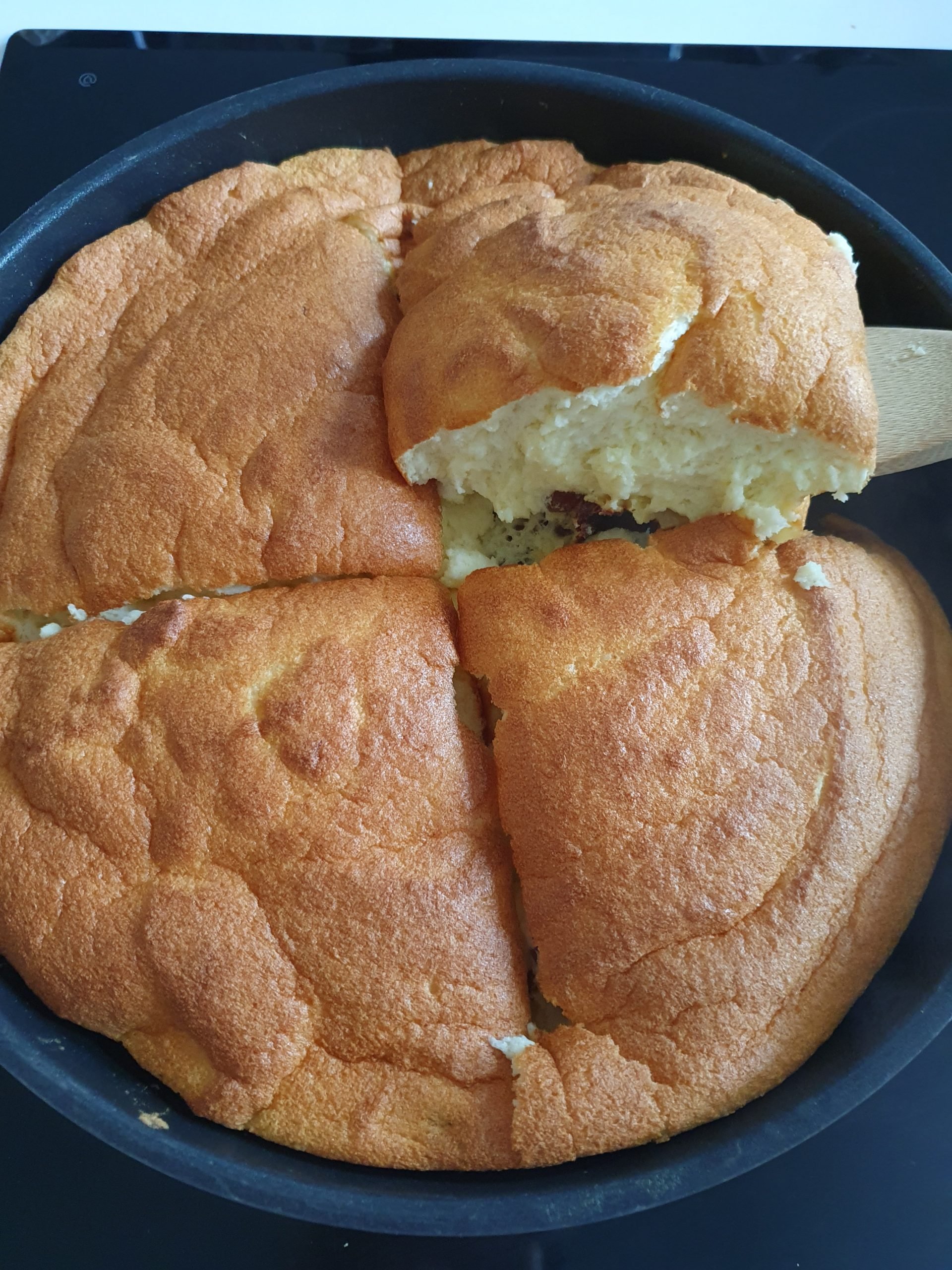 Tegmasse in 4 Teile geteilt