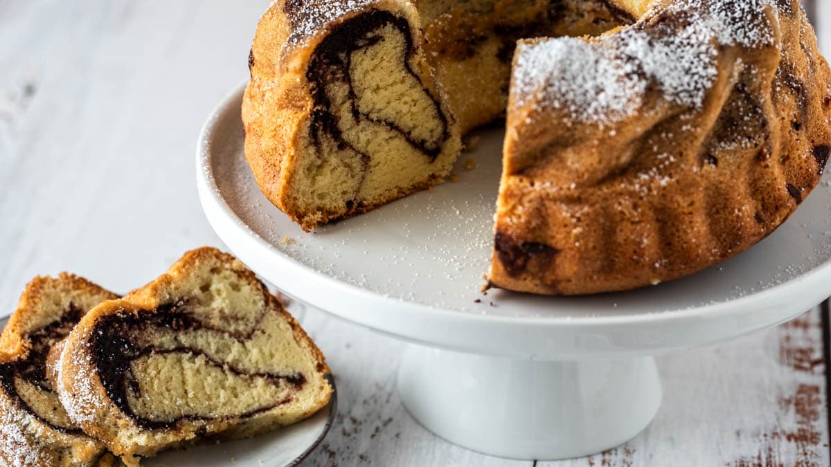 Marmorkuchen saftig und einfach | Rezept