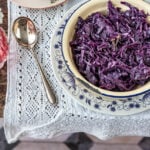 Rotkohl klassisch am gedeckten Tisch - Foodblog Mundgefühl