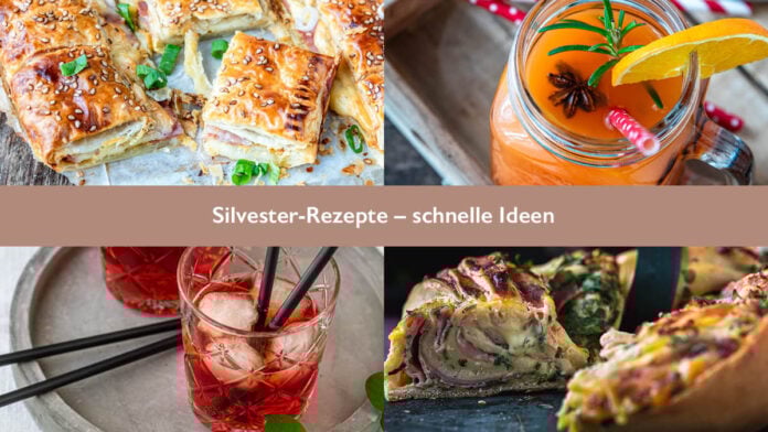 4 Fotos für Silvester-Rezepte