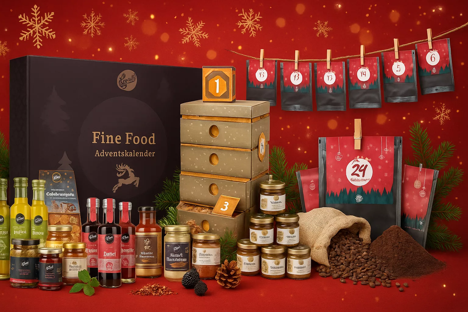 Food Adventskalender 2025 Eine Auswahl an leckeren Food Adventskalendern