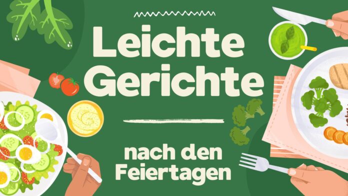 Grafik mit Gemüse für leichte Gerichte